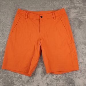 Lululemon Men's Orange Performance Shorts Size 34